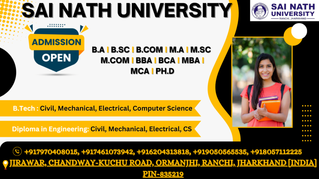 Best Sai nath university In RAnchi 